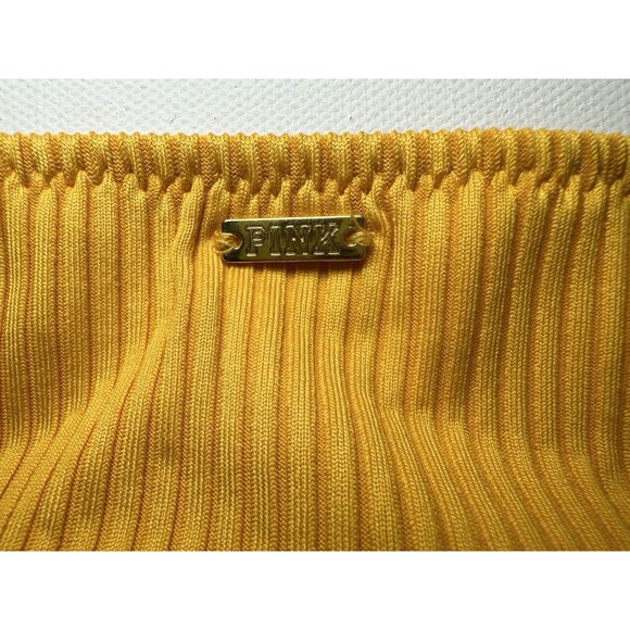 Victoria's Secret PINK Yellow‎ Orange Tie Sides Bikini Bottoms Cheekster MED - Picture 4 of 8